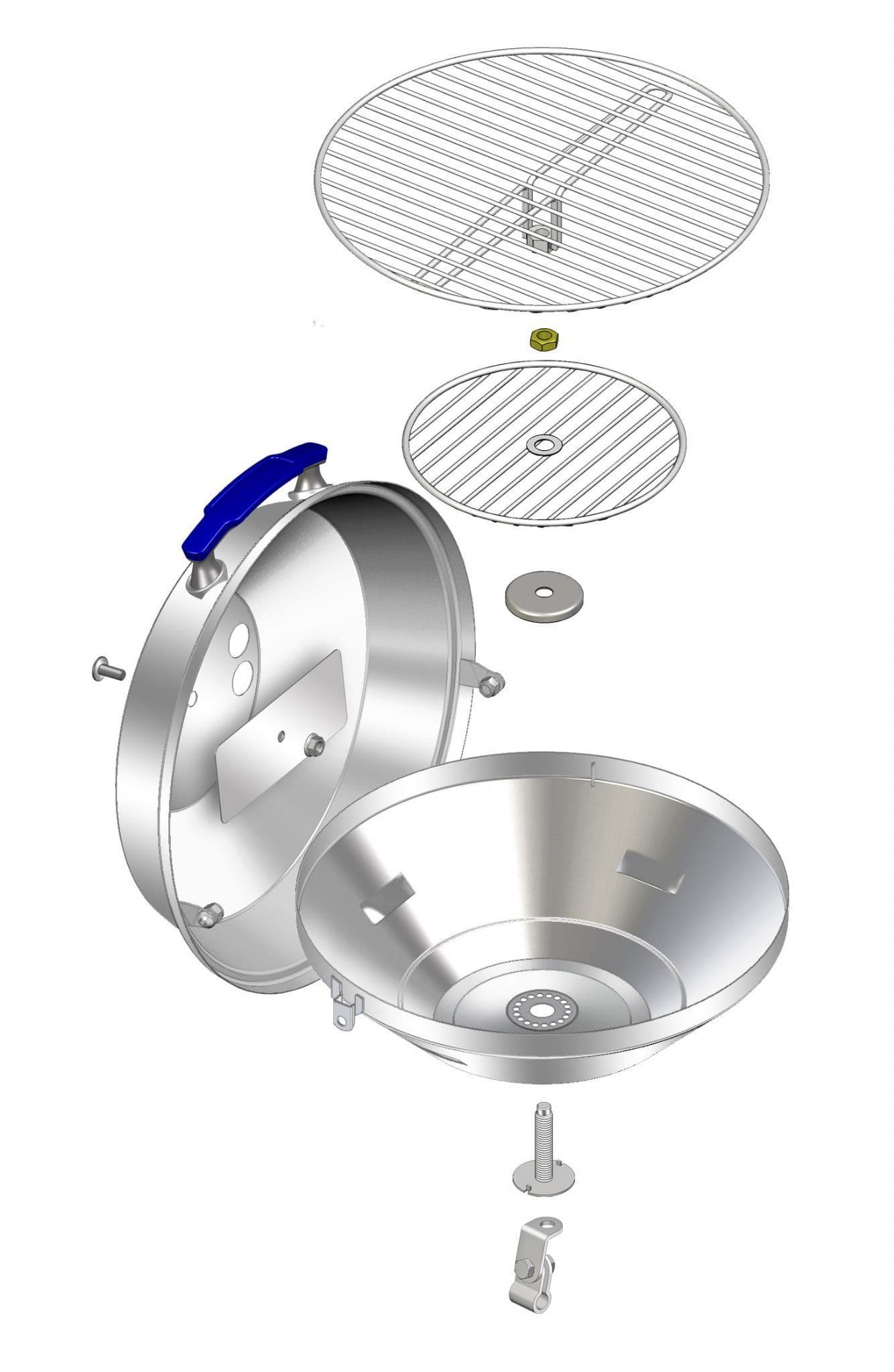A10-104 Charcoal Kettle Grill 15"