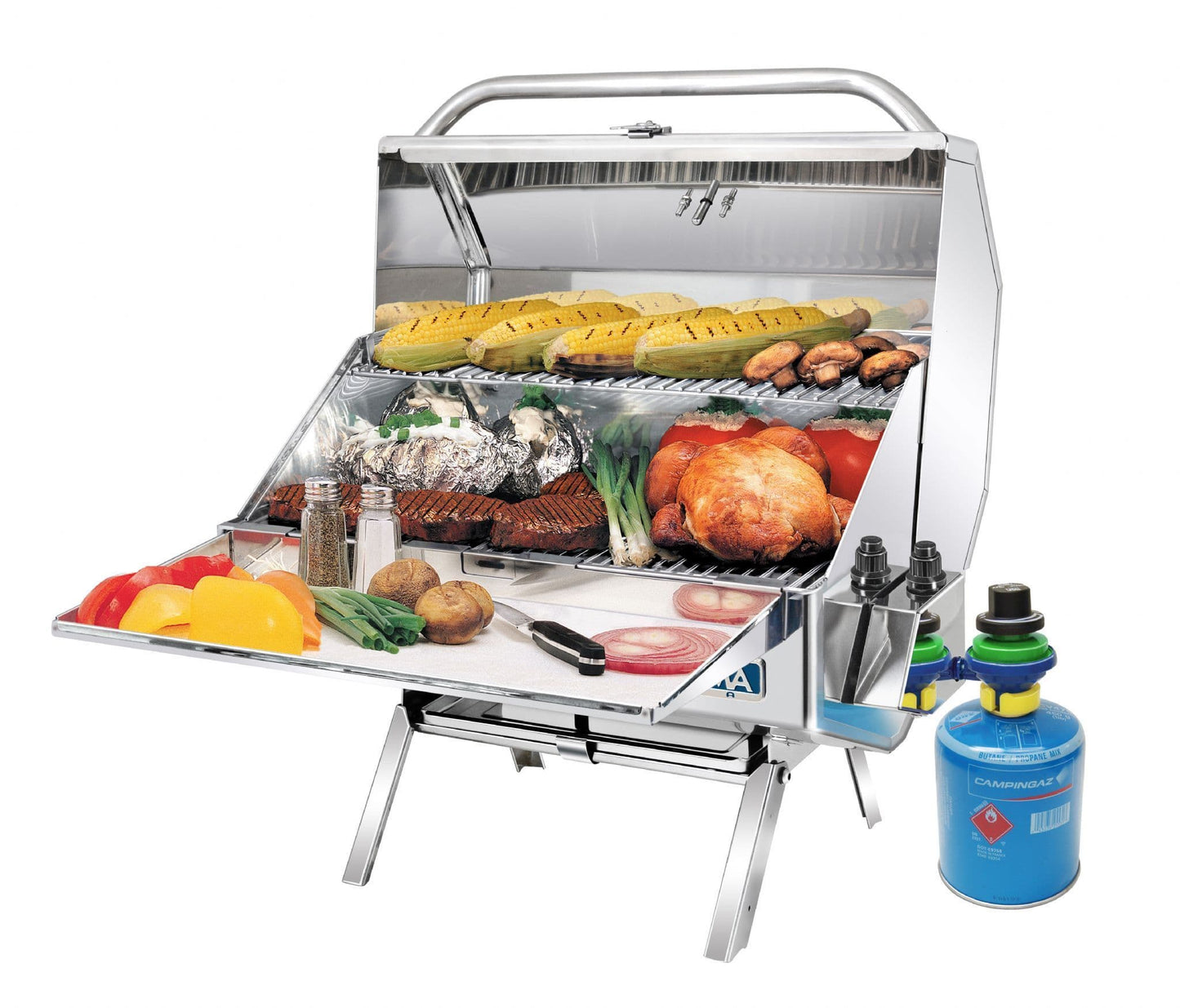 A10-1218-2CE-2 Catalina 2 Gas BBQ 9" x 18" Cooking Area with warming Shelf