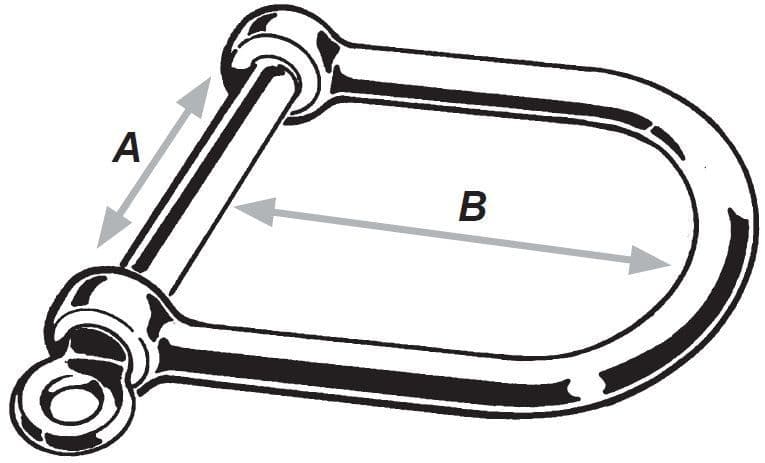 Long Forged D Shackles