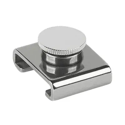 Stainless 1-1/4" T-Track Slider - Adj. Stop/ Screw Pin   74-51